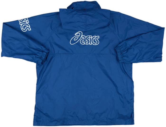 1998-00 Atalanta Asics 1/2 Zip Hooded Rain Coat - 8/10 - (M)