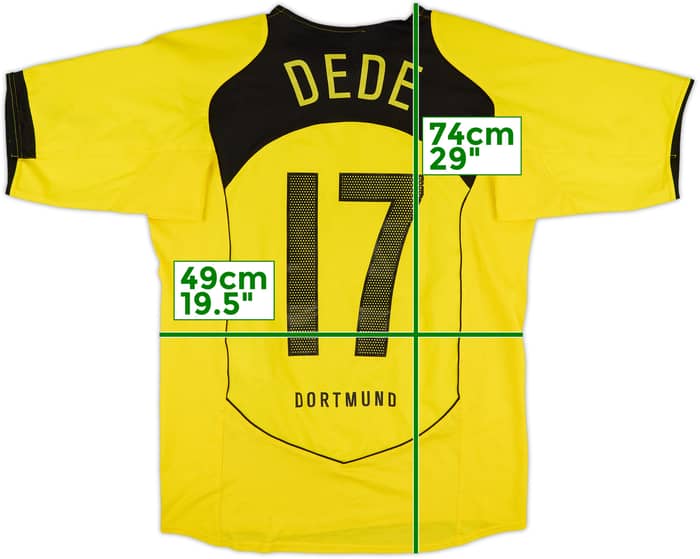 2004-05 Borussia Dortmund Home Shirt Dede #17 - 7/10 - (M)
