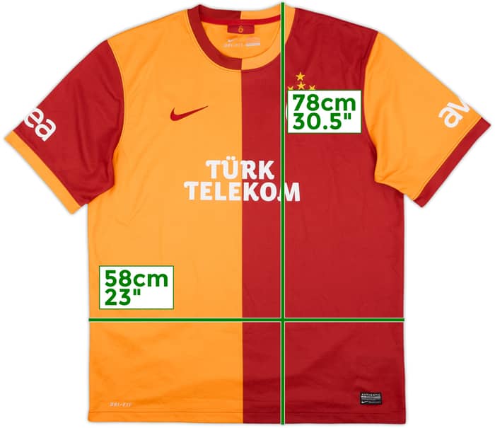 2013-14 Galatasaray Home Shirt - 9/10 - (XL)