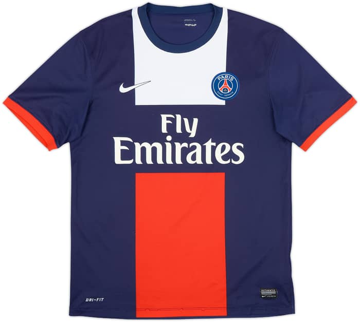 2013-14 Paris Saint-Germain Home Shirt Cavani #9 - 8/10 - (M)