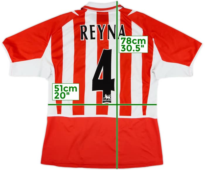 2002-04 Sunderland Home Shirt Reyna #4 - 8/10 - (L)