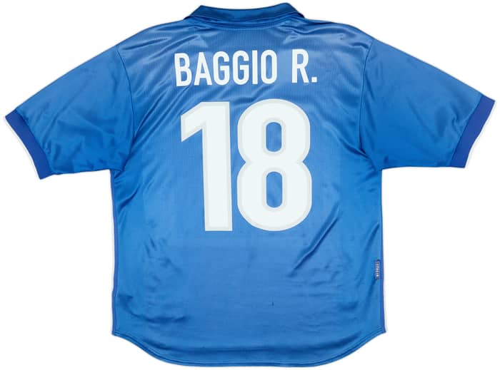 1997-98 Italy Home Shirt Baggio #18 - 6/10 - (L)