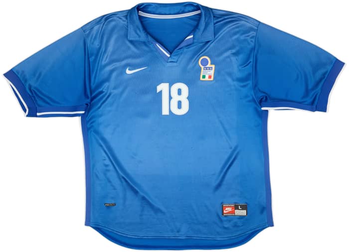 1997-98 Italy Home Shirt Baggio #18 - 6/10 - (L)