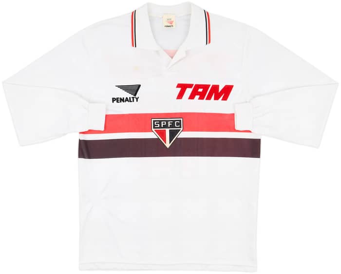 1993 Sao Paulo Home L/S Shirt #10 - 6/10 - (M)