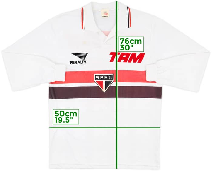1993 Sao Paulo Home L/S Shirt #10 - 6/10 - (M)