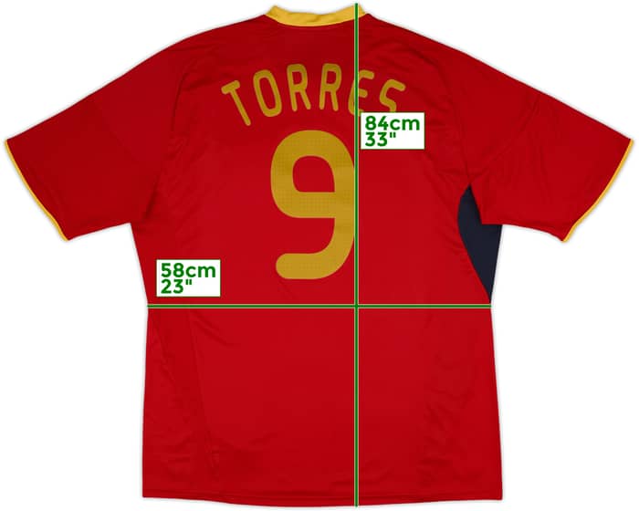 2009 Spain Home Shirt Torres #9 - 8/10 - (XXL)