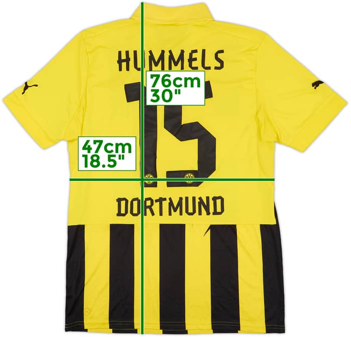2012-13 Borussia Dortmund European Home Shirt Hummels #15 - 6/10 - (M)
