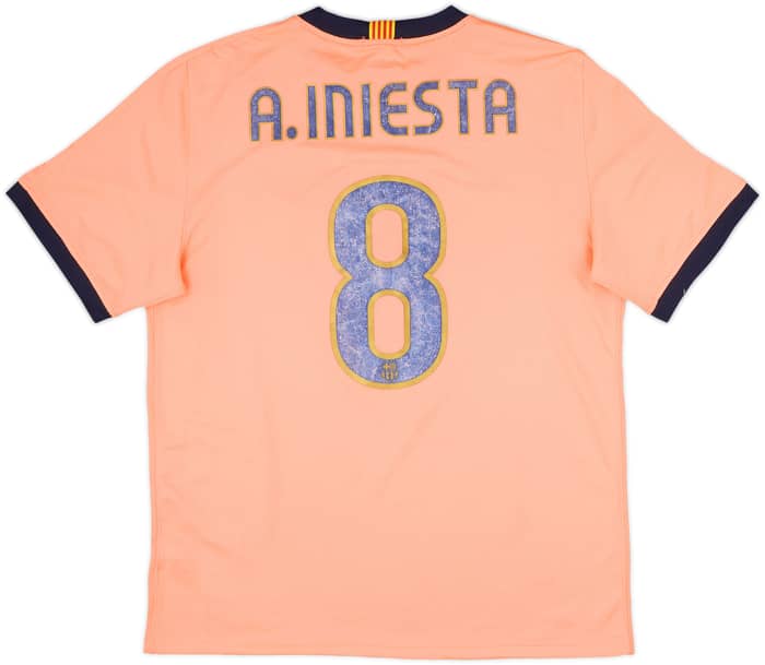 2009-10 Barcelona Away Shirt A.Iniesta #8 - 5/10 - (L)