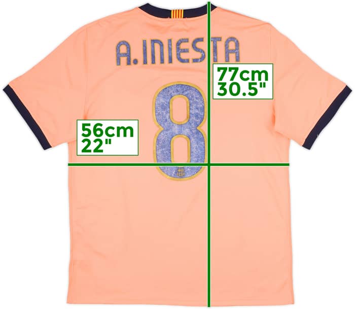 2009-10 Barcelona Away Shirt A.Iniesta #8 - 5/10 - (L)