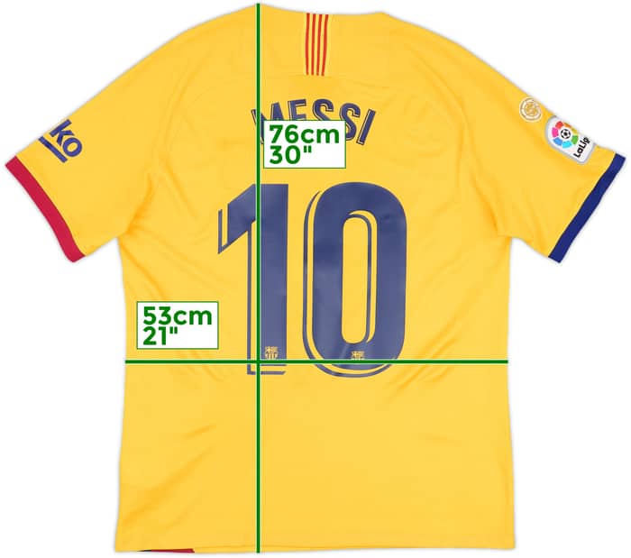 2019-20 Barcelona Away Shirt Messi #10 - 5/10 - (L)