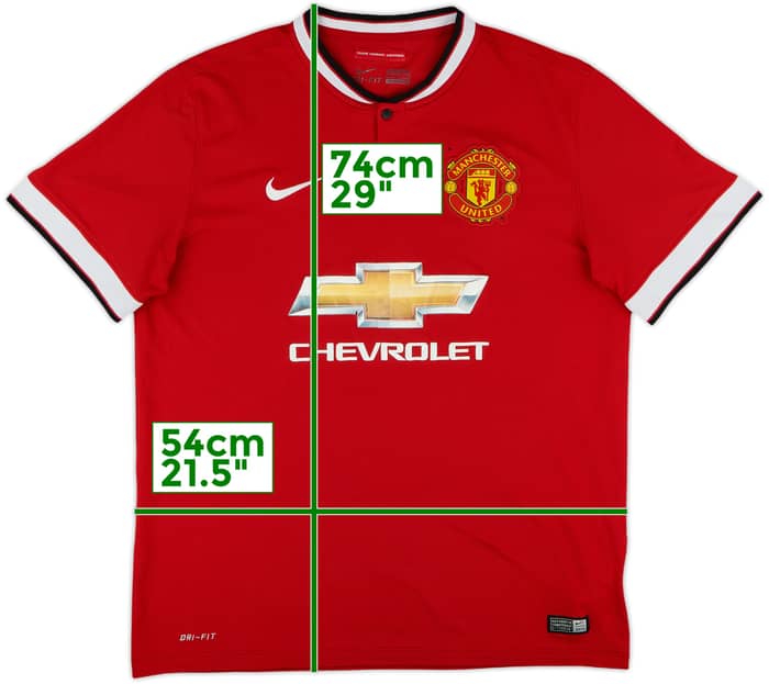 2014-15 Manchester United Home Shirt - 5/10 - (L)