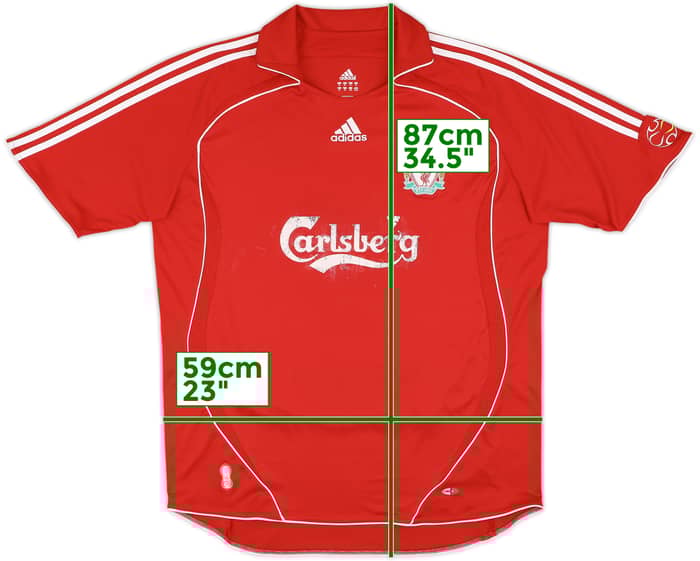 2006-08 Liverpool Home Shirt Gerrard #8 - 4/10 - (XL)