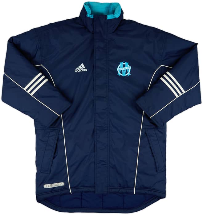 2000-01 Olympique Marseille adidas Padded Bench Coat - 9/10 - (M)