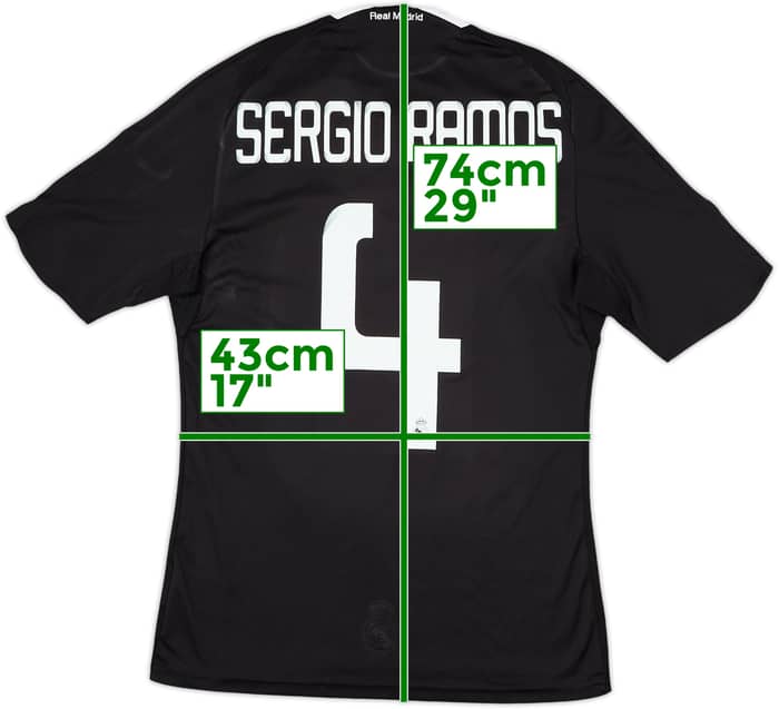 2008-09 Real Madrid CL Third Shirt Sergio Ramos #4 - 9/10 - (S)