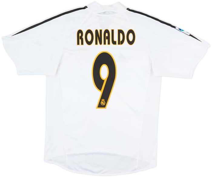 2004-05 Real Madrid Home Shirt Ronaldo #9 - 5/10 - (S)