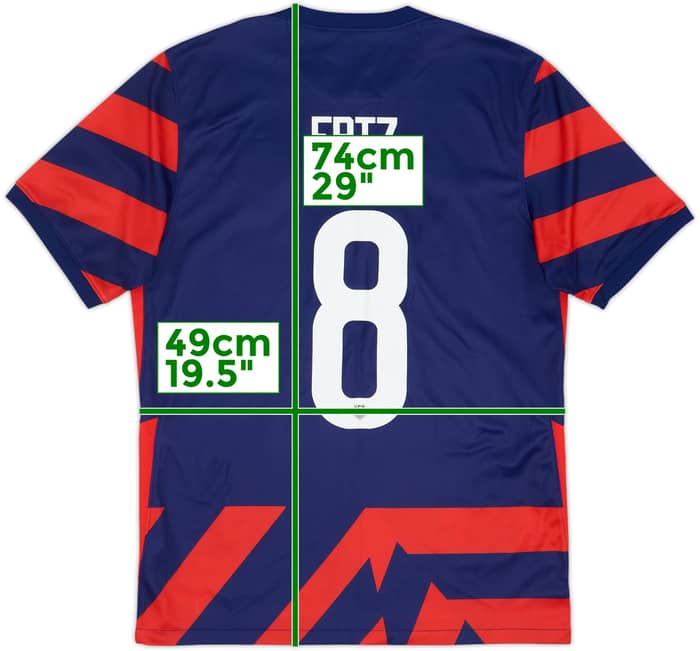 2021-22 USA Away Shirt Ertz #8 - 9/10 - (M)