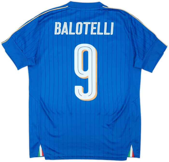 2016-17 Italy Home Shirt Balotelli #9 - 7/10 - (M)