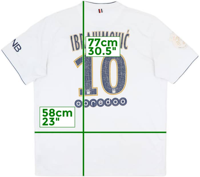 2014-15 Paris Saint-Germain Away Shirt Ibrahimovic #10 - 4/10 - (XL)