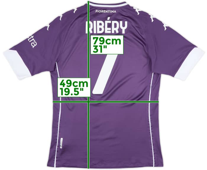 2020-21 Fiorentina Home Shirt Ribery #7 - 8/10 - (XXL)