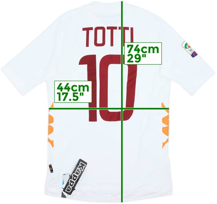 2011-12 Roma Away Shirt Totti #10 (M)