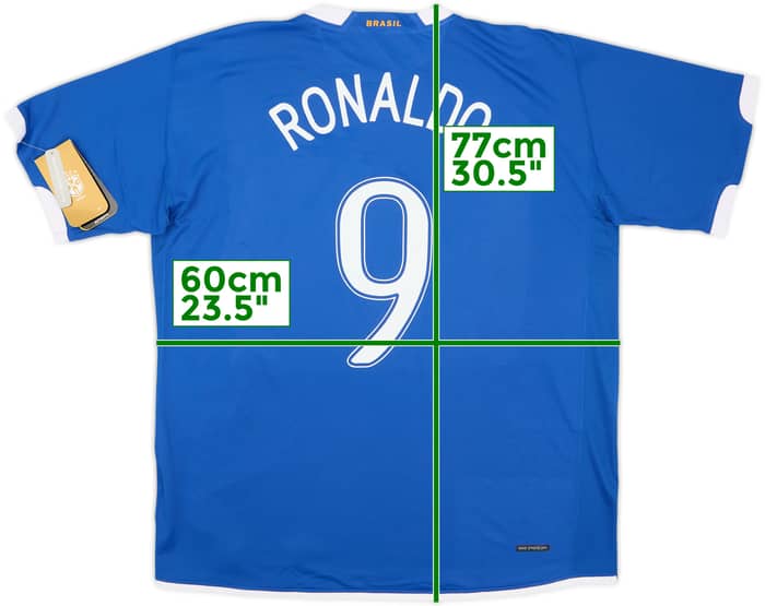 2006-07 Brazil Away Shirt Ronaldo #9 (XL)