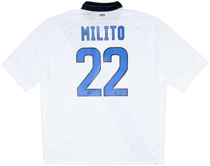 2011-12 Inter Milan Away Shirt Milito #22 (XXL)