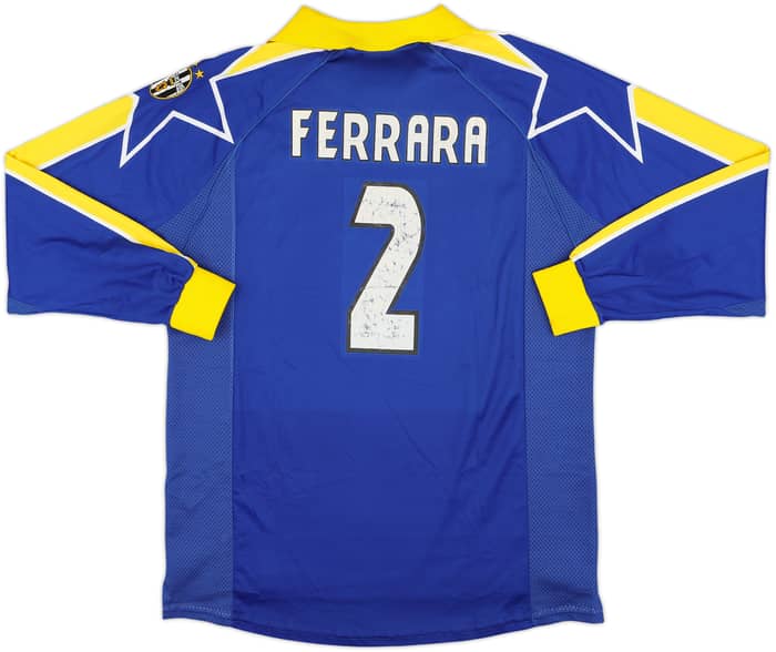 1997-98 Juventus Third L/S Shirt Ferrara #2 - 7/10 - (XL)