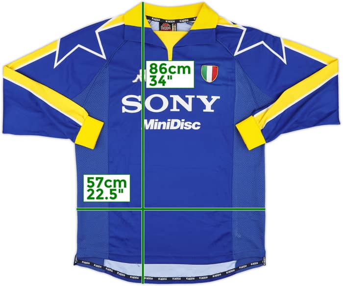 1997-98 Juventus Third L/S Shirt Ferrara #2 - 7/10 - (XL)