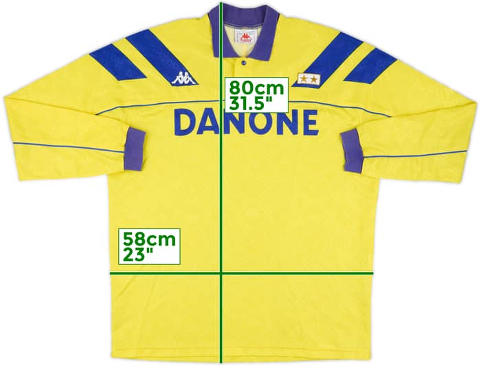 1992-94 Juventus Away L/S Shirt #11 - 8/10 - (XL)