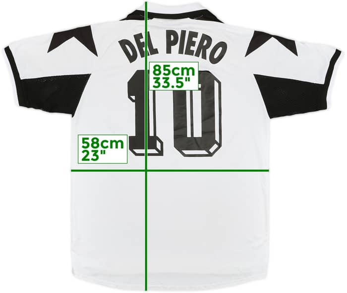 1998-99 Juventus Away Shirt Del Piero #10 - 9/10 - (XL)
