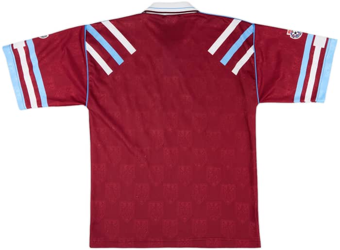 1992-93 West Ham Home Shirt - 8/10 - (M)