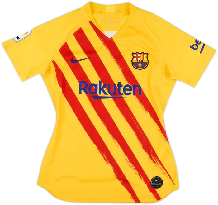 2019-20 Barcelona 'Senyera' Fourth Shirt Messi #10 - 9/10 - (Women's S)