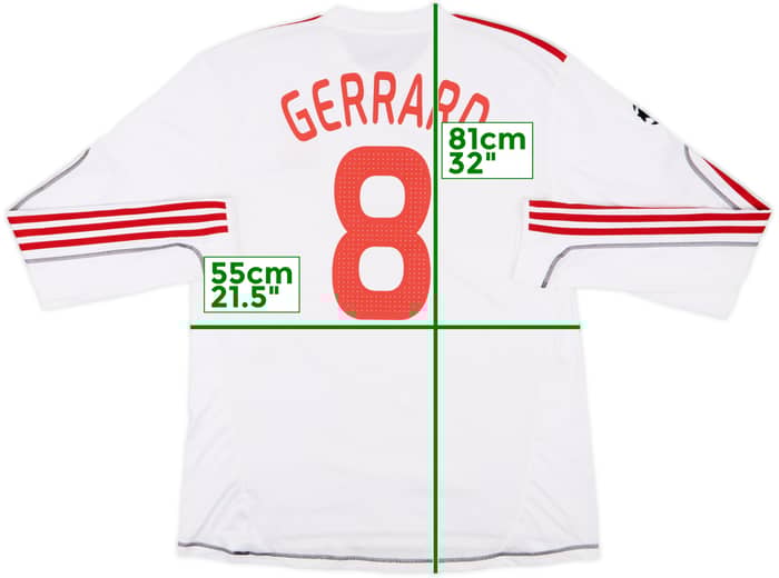 2009-10 Liverpool Third L/S Shirt Gerrard #8 - 8/10 - (XXL)