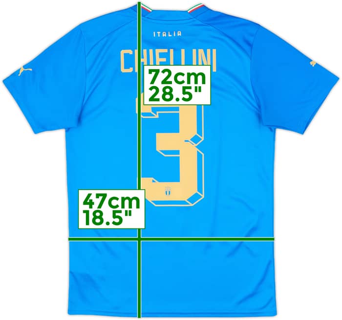 2022-23 Italy Home Shirt Chiellini #3 - 10/10 - (S)