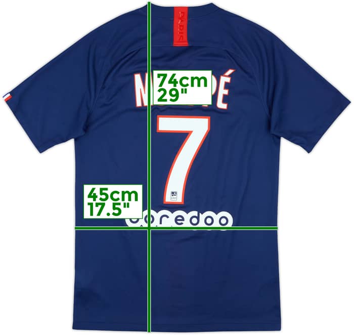 2019-20 Paris Saint-Germain Home Shirt Mbappe #7 - 10/10 - (S)