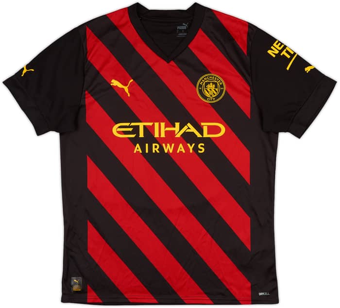2022-23 Manchester City Away Shirt De Bruyne #17 - 8/10 - (L)