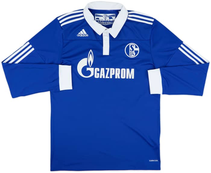 2010-12 Schalke Home L/S Shirt Baumjohann #11 - 9/10 - (L)