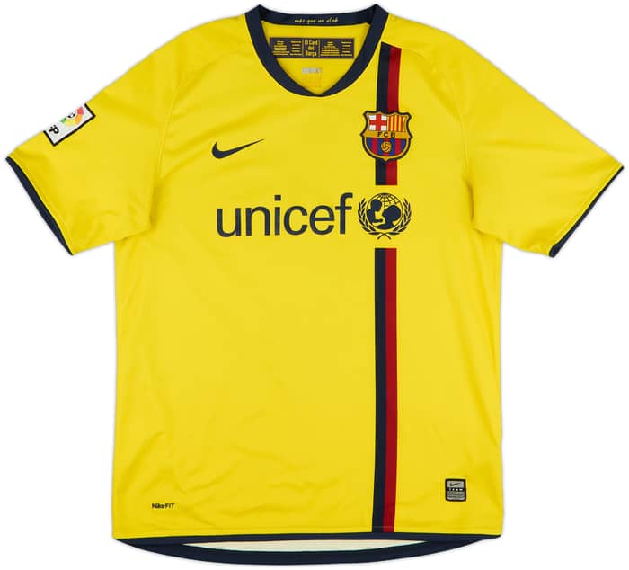 2008-10 Barcelona Away Shirt A.Iniesta #8 - 8/10 - (M)