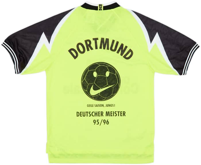 1995-96 Borussia Dortmund 'Deutscher Meister' Home Shirt - 9/10 - (M)