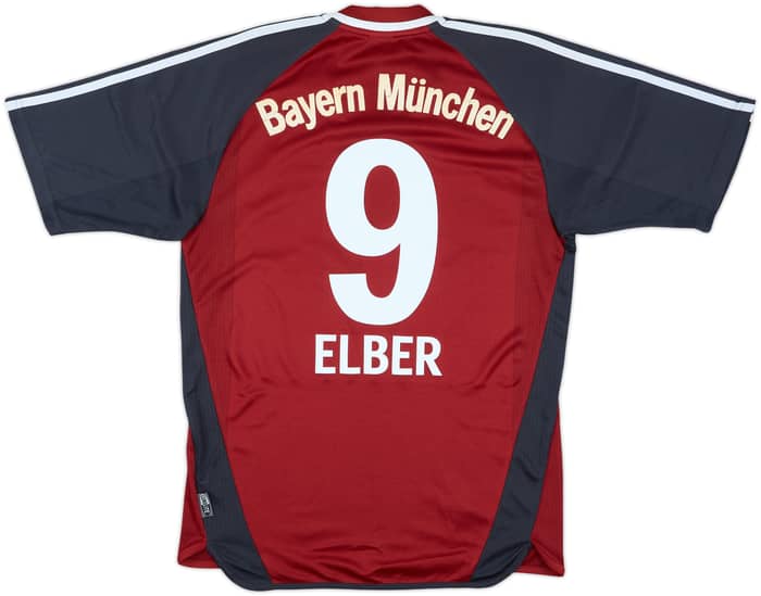 2001-02 Bayern Munich Home Shirt Elber #9 - 6/10 - (S)