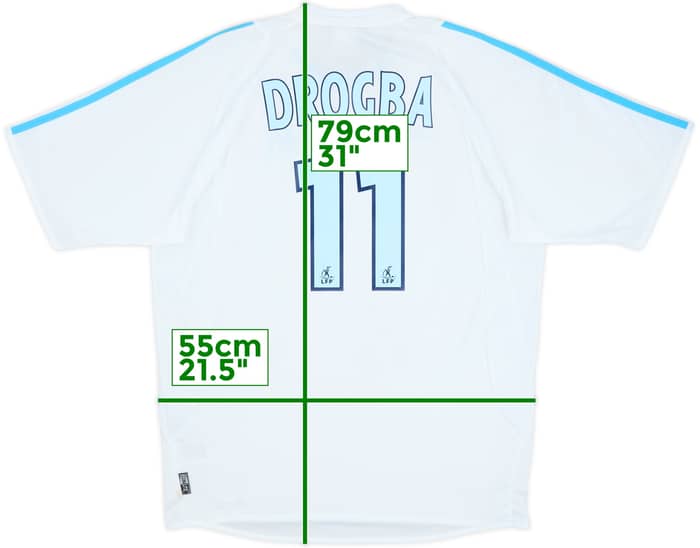 2003-04 Olympique Marseille Home Shirt Drogba #11 (M)