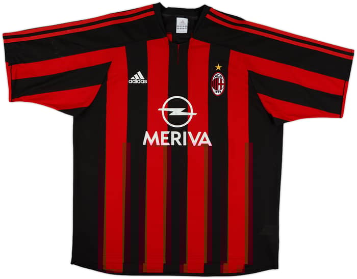 2003-04 AC Milan Home Shirt Maldini #3 - 6/10 - (XL)