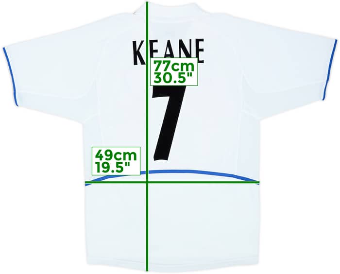 2002-03 Leeds United Home Shirt Keane #7 - 9/10 - (S)