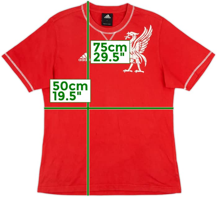 2007-08 Liverpool adidas Cotton Tee - 6/10 - (L)