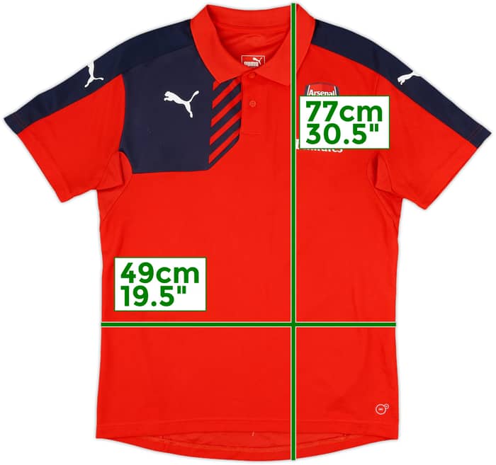 2015-16 Arsenal Puma Polo Shirt - 6/10 - (L)