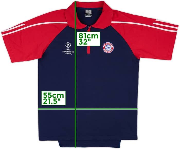 2002-03 Bayern Munich adidas CL 1/4 Zip Polo Shirt - 8/10 - (M)