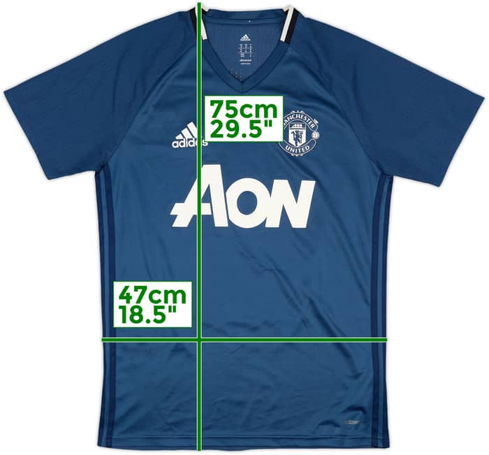 2016-17 Manchester United adizero Training Shirt - 8/10 - (M)