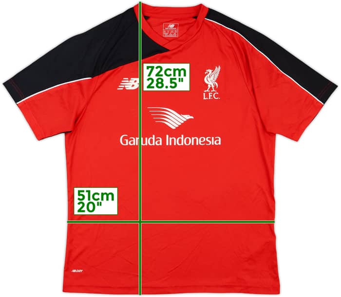 2015-16 Liverpool New Balance Training Shirt - 7/10 - (L)