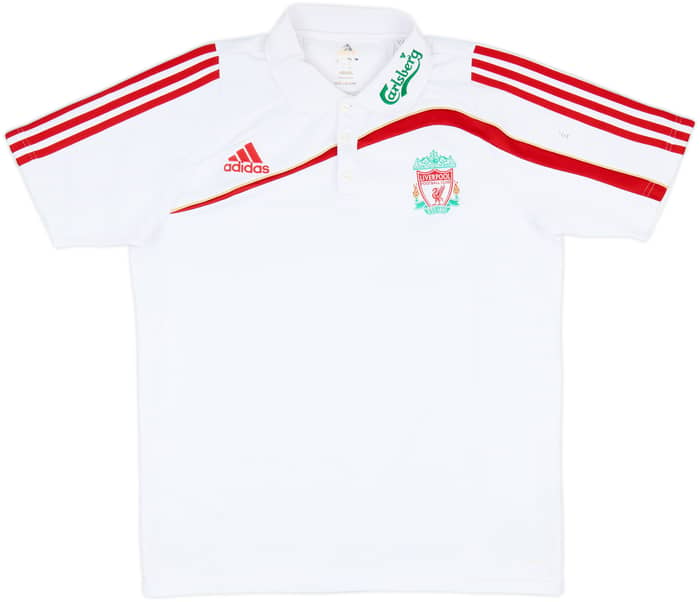 2009-10 Liverpool adidas Polo Shirt - 8/10 - (L)