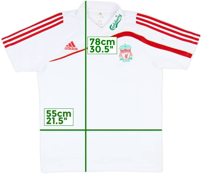 2009-10 Liverpool adidas Polo Shirt - 8/10 - (L)